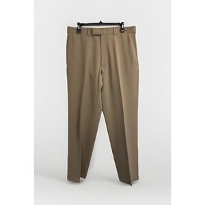Kenneth Cole Reaction Mens Size 33X30 Brown Pockets Straight Leg Dress Pants
